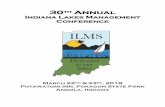 30th Annualindianalakesmanagementsociety.wildapricot.org... · 30th Annual Indiana Lakes Management Conference . March 22. nd & 23. rd, 2018 . Potawatomi Inn, Pokagon State Park .