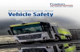 What you need to know about: Vehicle Safety€¦ · lifting equipment such as forklift trucks used in workplaces and/or vehicle-mounted lifting equipment such as tail-lifts fitted