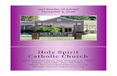Holy SpiritHoly Spirit Catholic ChurchCatholic Church · 2019. 9. 19. · Holy SpiritHoly Spirit Catholic ChurchCatholic Church 6201 Stratford Place, New Orleans LA. 70131 Phone: