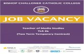 Teacher of Media Studies TLR 2b (Two Term Temporary Contract) · Teacher of Media Studies TLR 2b - (Two Term Temporary Contract) An excellent opportunity has arisen to join a very