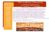 An Exciting The Calvary Chronicle Church Excited A ...media1.razorplanet.com/...ChronicleDecember22018.pdf · The Calvary Chronicle . A Quarterly Publication of First Calvary Baptist