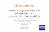 Wmatrixcorpus-analysis-and- comparison-tool: practical …ucrel.lancs.ac.uk/crs/attachments/UCRELCRS-2017-05-18-W... · 2017. 7. 19. · Wmatrixcorpus-analysis-and-comparison-tool: