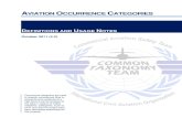 AVIATION OCCURRENCE CATEGORIES DEFINITIONS AND USAGE … · multiple categories with an occurrence. Meaning, for example, if an engine failure occurred, AND loss of control followed,