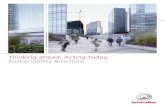 Thinking ahead. Acting today. Sustainability Brochure · Thinking ahead. Acting today. Dear stakeholder Mobility is an essential requirement in the world in which we live and work.