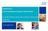 Integrated care - Ideas that change health and care | The King ......Dr. Geraldine Strathdee, National Clinical Director for Mental Health .@DrG_NHS Kings fund March 2016 This talk: