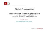 Digital Preservation Preservation Planning revisited … and ...becker/teaching/dp/ss11/20110411-dpvo-pp2 … · Preservation Planning. . . . . . . . . . . . . . . . . . . . . . .