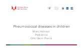 Pneumococcal diseases in children - BVIKM 52 Marc Hainaut.pdf · 2019. 7. 23. · Pneumococcus serotypes • >90 pneumococcal serotypes classified within 46 serogroups ... resistant