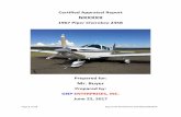 Malara's Aircraft Services - Home - NXXXXX...Page 1 of 13 Appraisal Worksheet 20170622NXXXXX Certified Appraisal Report NXXXXX 1967 Piper Cherokee 235B Prepared for: Mr. Buyer Prepared