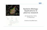 Systems Biology: Applications in pharma research · • Drug development – “Target Class” approach – Side effects – “Polypharmacology” / “Network pharmacology” 20
