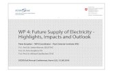 WP 4: Future Supply of Electricity - Highlights, Impacts ... · ‐Electricity Market in Europe and impacts in CH ‐Electricity capacity expansion in CH, incl. Europe ‐Stochastic