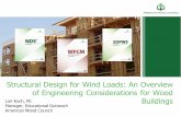 Structural Design for Wind Loads: An Overview of Engineering … · 2018. 12. 17. · •This course is intended for structural engineers and building designers seeking an overview
