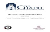 The Krause Center for Leadership & Ethics 2017-2018krausecenter.citadel.edu/wp-content/uploads/2019/04/2017-2018-AY... · Folly Beach Halloween Carnival Halloween carnival for local