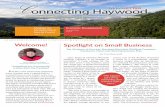 onnecting Haywood NEWSLETTER · Member Services and Event Coordinator new opportunities will Craig Day, Office Manager Mark Clasby, Economic Development Council Executive Director