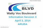 Watty Vos Boulevard Information... · Payment mechanism 13 Penalty Points: • to prevent lane closures caused by SPV during rush hours • to prevent loss of Watty Vos Boulevard