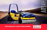 Making a lasting impression. Compact and Versatile.Making a lasting impression.Compact and Versatile. R O VRATORY ROLLR The compact, 1-ton class AR14-Series roller delivers exceptional