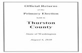 €¦ · Official Returns of the Primary Election held in Thurston County State of Washington August 4, 2020