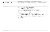 GAO-13-622, FINANCIAL COMPANY BANKRUPTCIES: Need to ...July 2013. FINANCIAL COMPANY BANKRUPTCIES . Need to Further Consider Proposals’ Impact on Systemic Risk : Why GAO Did This