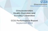 Gloucestershire Health Overview and Scrutiny Committee CCG ... · This section looks at how the CCG is contributing towards improving the health and wellbeing of its population, and