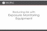 Reducing risk with Exposure Monitoring Equipment · 2017. 2. 1. · Exposure Monitoring Equipment . What we know What we don’t know What we must assume What we must never assume