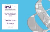 Taxi Driver Survey - National Transport Authority · Taxi driver affiliates Profile of sample Payment methods & discounts Vehicle details Income . 5 J.1074 | July 19 | NTA | Taxi