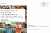 Good Company‘ Initiativeec.europa.eu/.../2017/presentation-bossmeyer_en.pdf · 2011 successful transition into not-for-profit, ... ecosystem services“ (evening events) Participation