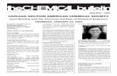 CHICAGO SECTION AMERICAN CHEMICAL SOCIETY · Chemical Bulletinfor a small addition-al fee. More details will be given in The Chemical Bulletinand also at the Chicago Section web page: