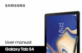 Samsung Galaxy Tab S4 T830 User Manual - B&H Photo · Add a Samsung account. Create a Samsung account for access to Samsung content and apps on your device. 1. From Settings, tap