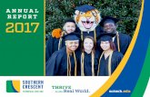 ANNUAL REPORT 2017preparation, student success, state of the art facilities, and great business partnerships our students are able to thrive in the real world. We thrive from strong
