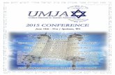 Registration Form - UMJA · 2015 Conference Schedule Spokane, WA @ The Spokane Valley Event Center - registration@umja.net - 1-800-364-8555 - T i m e s - - Speakers / E v e n t s