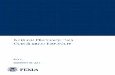 National Discovery Data Coordination Procedure · National Discovery Data Resources The table below lists sources of data that are suitable for Discovery from national data maintained