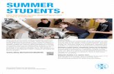 SUMMER STUDENTSª - DESY · Summer students will work in the analysis, software or detector related fields of experiments in elementary particle physics (LHC, ILC, BELLE II, ALPS-II)