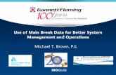 Use of Main Break Data for Better System Management and ... · 1C Broder St SW Fernor St Klein St 1,352 6 & 8 CI No 10 1D Tremont St N 12th St N 14th St 1,180 6 & 8 CI/PC No 8 1E