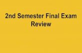 2nd Semester Final Exam Review - adamgagliotti.weebly.comadamgagliotti.weebly.com/.../9/42292647/2nd_semester_final_exam_rev… · 2nd Semester Final Exam Review. AKS 43 Read the