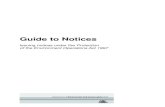 Guide to Notices - New South Wales Environment Protection ... · under environmental legislation. For more information or help with notices, contact your nearest DEC office. Published