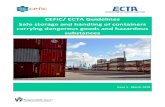 CEFIC/ ECTA Guidelines Safe storage and handling of ... Practices Guidelin… · storage and handling of containers carrying dangerous goods and hazardous substances. The information