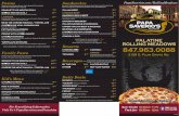 Pastas Sandwiches 10% Off - Papa Saverio's€¦ · Build Your Own Pizza Serves 12” 2 14” 3-4 16” 4-5 18” 5-6 THIN CRUST 11.99 13.99 16.50 18.99 Our light, ﬂ aky crust is