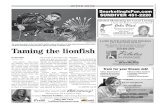 REEF/Contributed Taming the lionfish...lionfish harvesters are div-ing in areas where fishing is already allowed, no permit is needed. Targeting lionfish in a Sanctuary Preservation