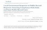 Local Government Response to Public Record Requests ...media.straffordpub.com/products/local-government... · 6/14/2017  · unwarranted invasion of personal privacy" by balancing