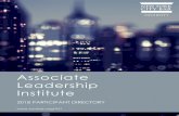 Associate Leadership Institutedocuments.nycbar.org/files/2018ParticipantDirectory.pdf · She is the author of “The Application of onduit Theory in Interest Rate Swap Transactions: