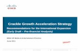 Crackle Growth Acceleration Strategy · Based on Country Attractiveness and Ease of Entry, Sony Crackle should consider international expansion in three “waves” — Wave 1: Expand