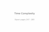 Time Complexity - Computer Action Teamweb.cecs.pdx.edu/~sheard/course/CS581/notes/TimeComplexity.pdf · Thoughts on Complexity • Algorithm can affect time complexity • Computational
