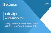  · The Authenticator app enables linking the bank account to a TPP application. This app can be used as a second confirmation factor of the customer, besides the bank credentials.
