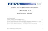 New Affinity Group of National Associations Annual General Meeting … · 2016. 11. 15. · Affinity Group of National Associations (AGNA) Annual General Meeting, Montreal, Canada