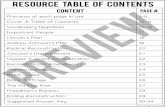 Resource Table of Contents - s3-us-east-2.amazonaws.com · Resource Table of Contents CONTENT PAGE # Previews of each page in use 5-9 Cover & Table of Contents 10-11 Vocabulary flippables
