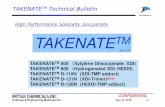High Performance Specialty Isocyanate TAKENATETM · Coatings & Engineering Materials Div. May 11, 2018 CONFIDENTIAL-1-TAKENATETM TAKENATETM Technical Bulletin High Performance Specialty
