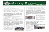 Metro Codes Works with Habitat For Humanity€¦ · “When Habitat for Humanity called to let us know that there would be 10 new houses in Providence Park which needed early morning