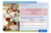 National Diabetes Statistics Report, 2014 · of people with diabetes and prediabetes were derived from 2009–2012 National Health and Nutrition Examination Survey (NHANES), 2010–2012
