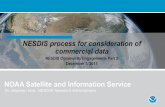 NESDIS process for consideration of commercial data · 12/7/2015  · NESDIS process for consideration of commercial data NESDIS Community Engagements Part 2 December 7, 2015 NOAA
