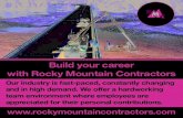 Build your career with Rocky Mountain Contractors · Build your career with Rocky Mountain Contractors Our industry is fast-paced, constantly changing and in high demand. We offer