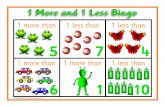New 1 more 1 less bingo · 2020. 7. 23. · 1 Morc and 1 Less Bingo . Title: 1 more 1 less bingo Author: Samuel Created Date: 10/4/2010 4:48:31 PM